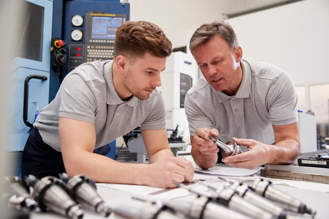 Engineer Teaching Apprentice 